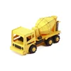 3D Jigsaw paper model Black & yellow Mixer truck
