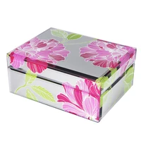 Printing mirror pattern home decorative glass jewelry box