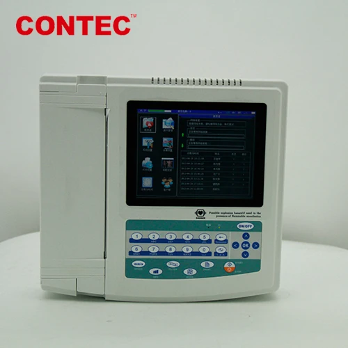 Diagnostika gerät CONTEC ECG1200G ekg-monitor 12 führt ecg maschine für telemedizin