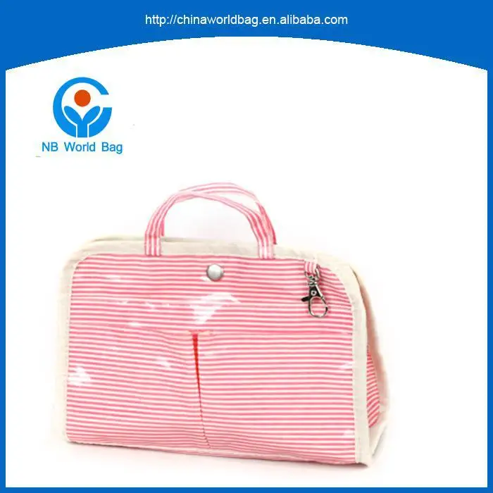 Sample free available Organizer polyester material make up beauty bag
