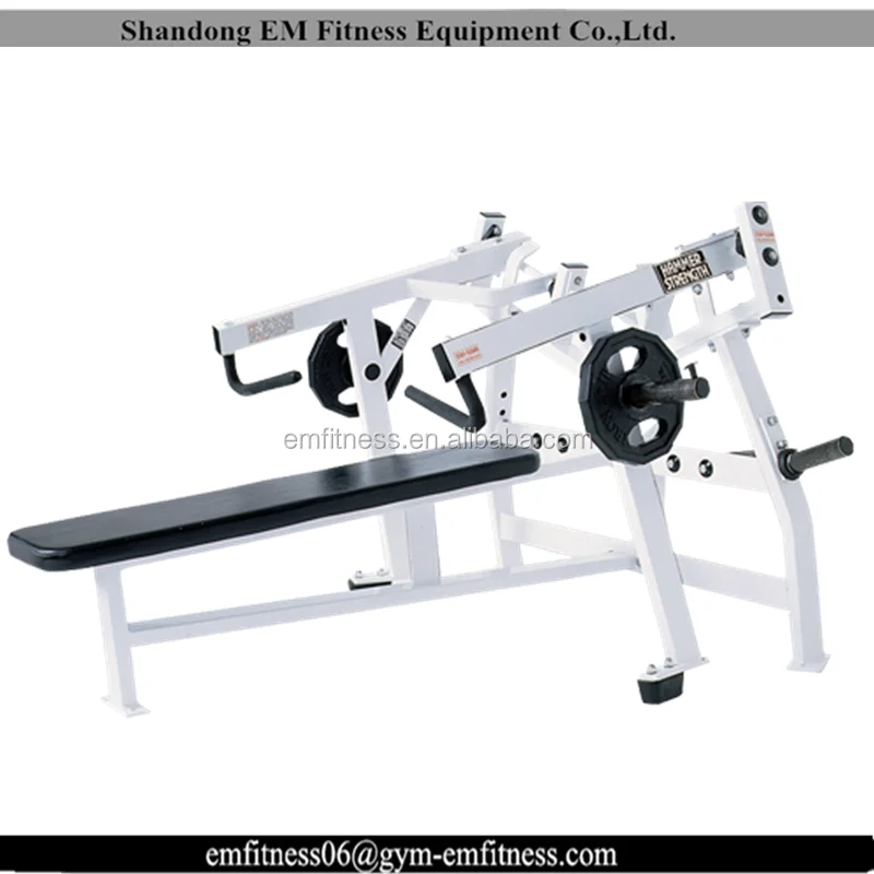 China Martelo iso-lateral Horizontal Bench Press máquina de exercícios de ginástica