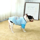 Speedypet Comfortable Small Fresh Blue Stripes Dog T-Shirt Clothes/Pet Summer Clothes