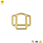 Solid Brass Round Type Halter 3-slot Square