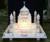 India Agra Taj Mahal, Built In Pure White Marble Beautiful Showpiece