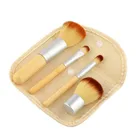 Natural Wholesale Kabuki Bamboo Makeup Brush Set Eco Friendly Cosmetic Brushes Travel Kit Powder Brush