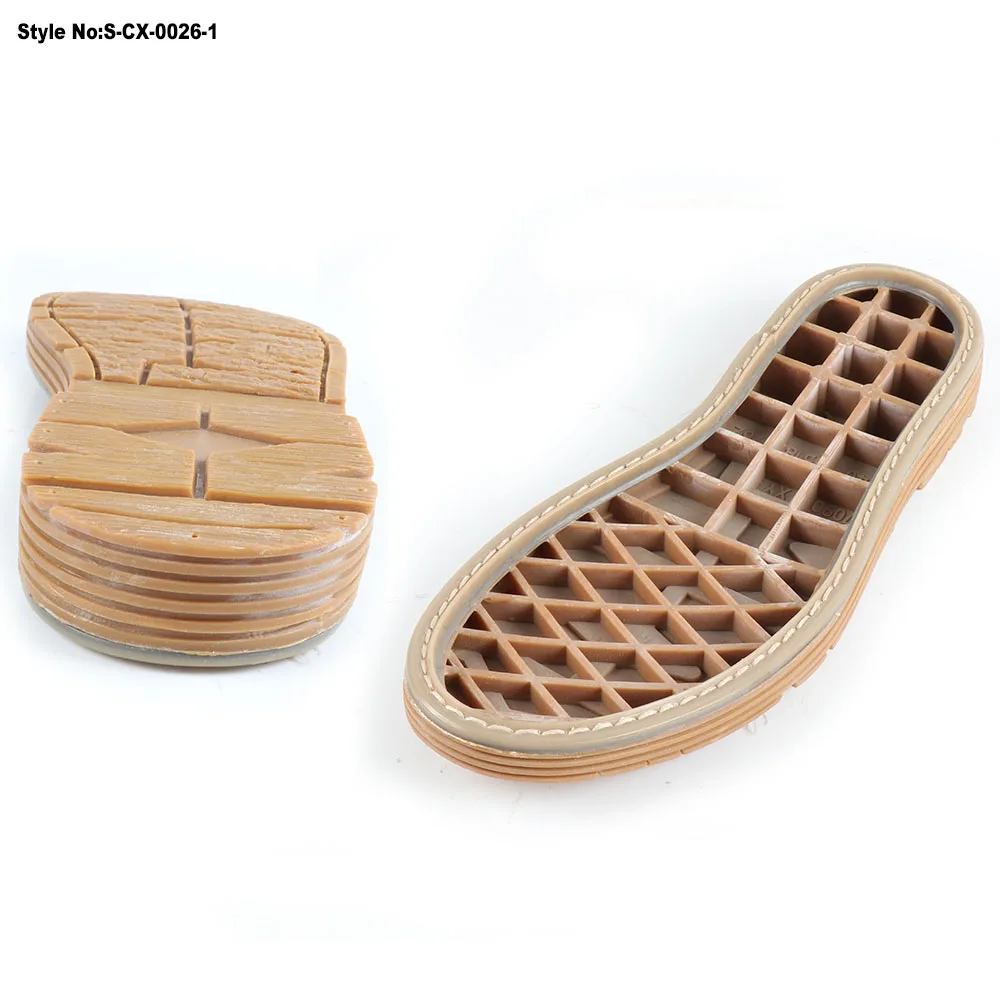 Wooden material men casual shoes outsole shoes sole scrap