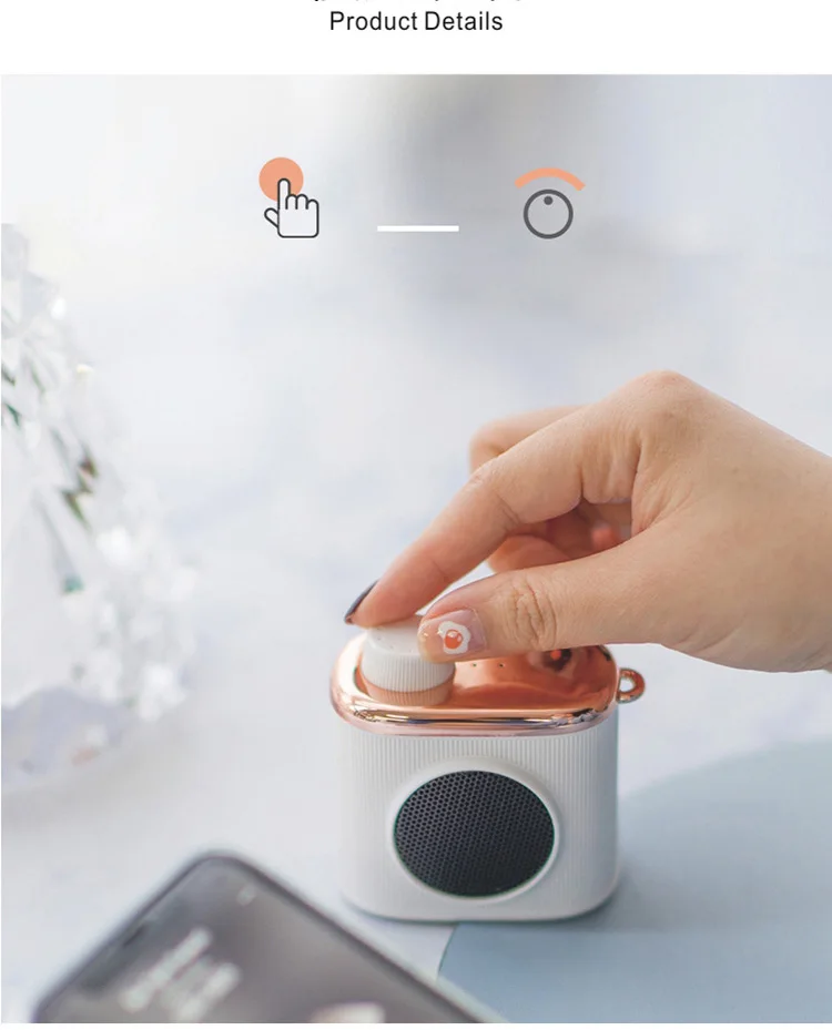 Creative retro camera mini speaker outdoor portable mobile phone wireless blue the tooth speaker - ANKUX.COM
