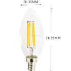 4W E27 (ES) Candle Filament LED Bulb - Clear (2700K)