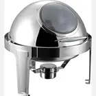 China supplier roll top chafing dish stainless steel food warmer round chafer