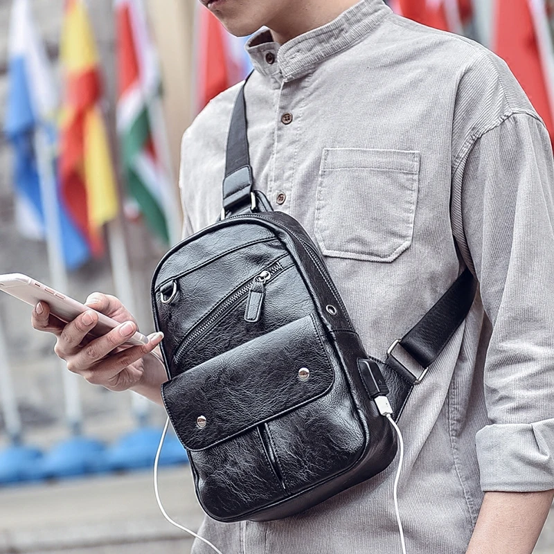 single strap backpack men