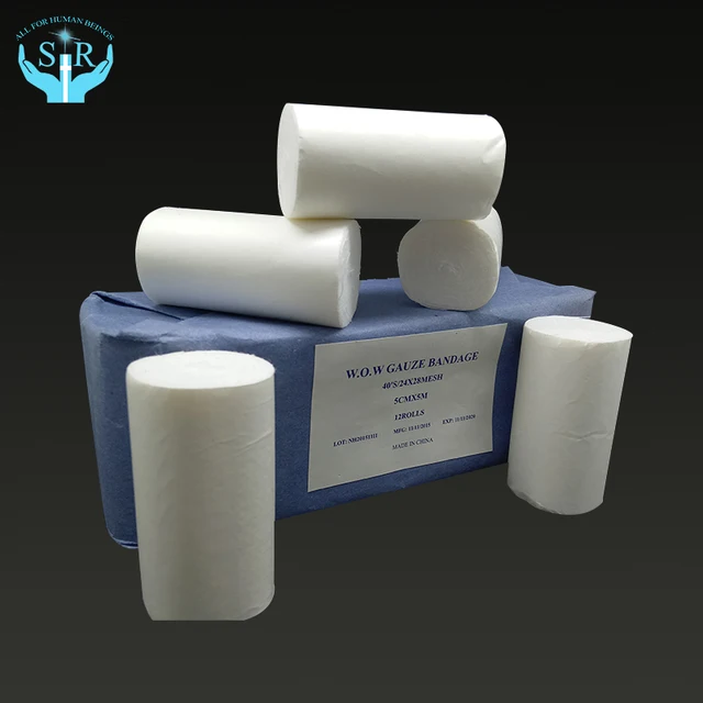 Health Care 100% Cotton sterilized surgical gauze bandages medical dressing