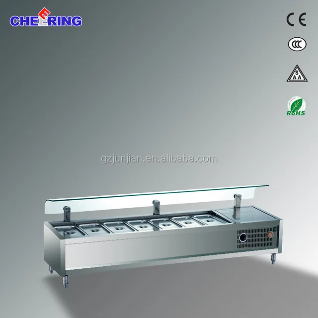 coldfood,dogfood counter top hot cold food bain marie,table top electric bain