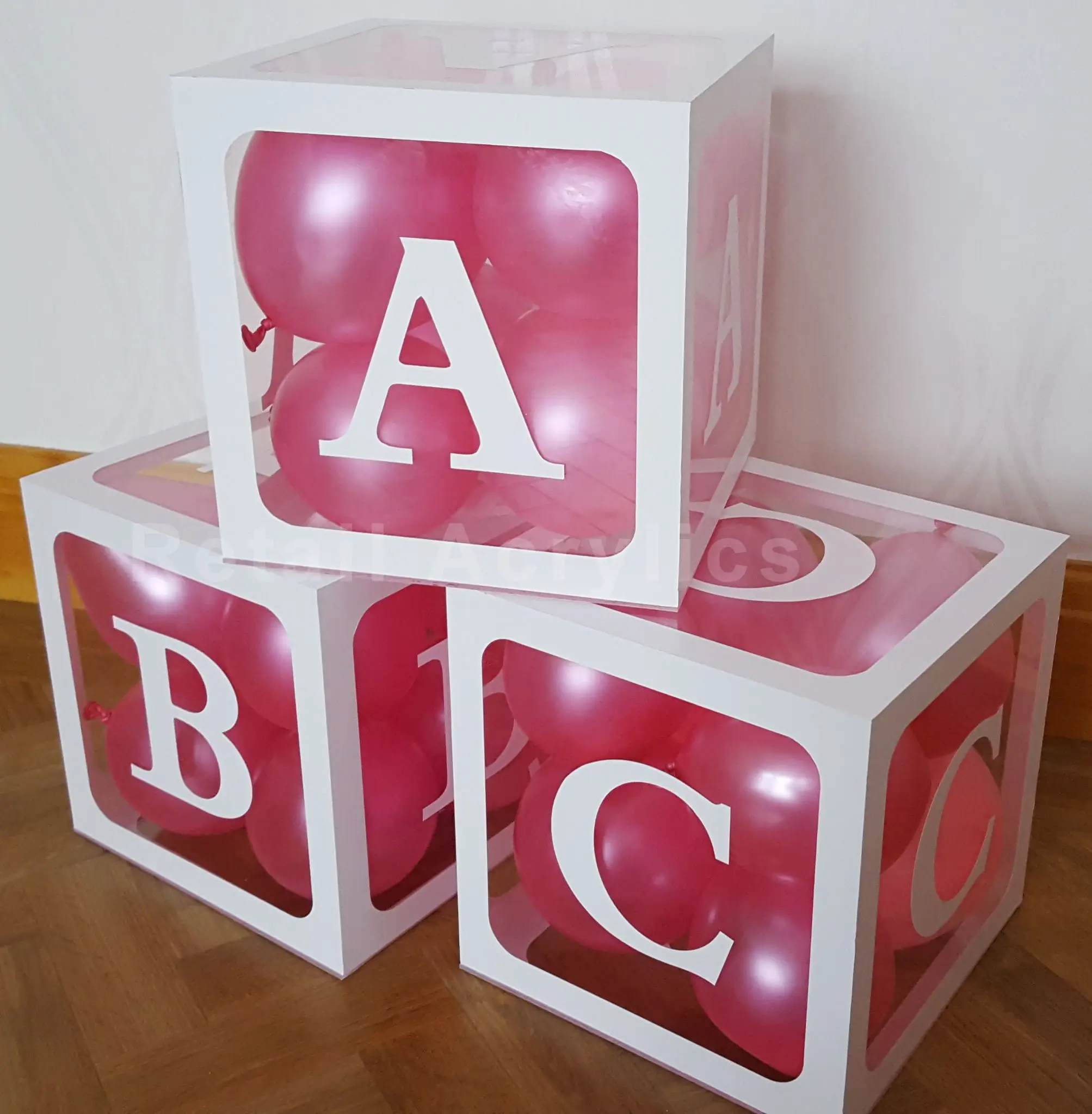 letter blocks for baby shower