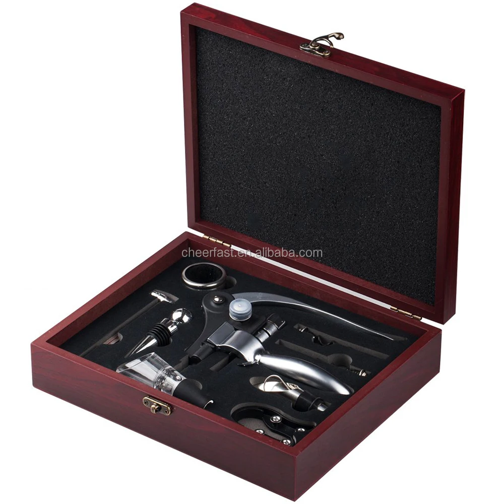 9 piece wine bottle accessory gift set wholesale, set suppliers