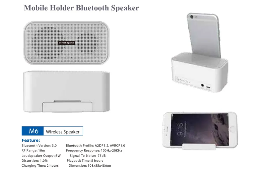Hongkong fair popular bluetooth speaker M30,wireless charging speaker with led light Brand Miaboo from Ugood - ANKUX.COM