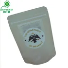 Custom Cigar frosted zip lock Plastic Packaging pouch / Tobacco packing bag with Zipper and Window