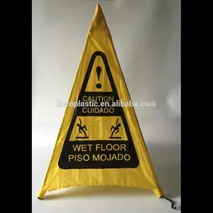 nylon cloth cone warning sign pop up safety caution