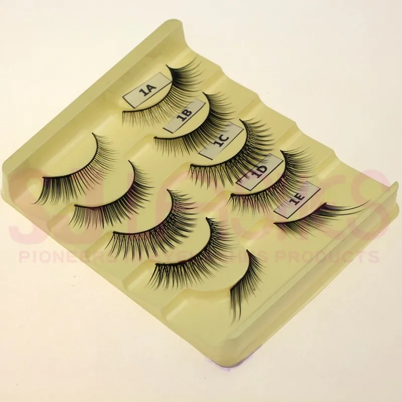 Private Label/ OEM/ Eyelashes Makeup 5 pairs packaging False Eyelashes