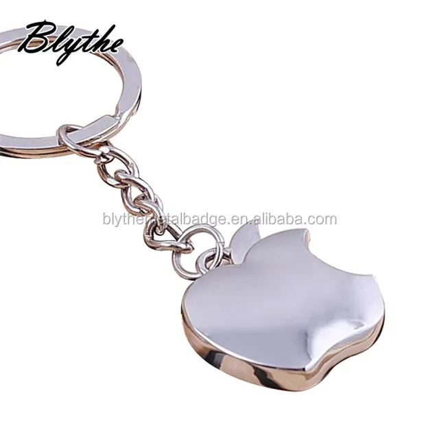 new arrival novelty souvenir metal apple key chain creative