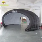 Black 6m inflatable igloo marquee dome tent for party