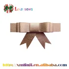 2016 New arrival Factory high quality New Luxury Gold Satin gift ribbon bows for decoration