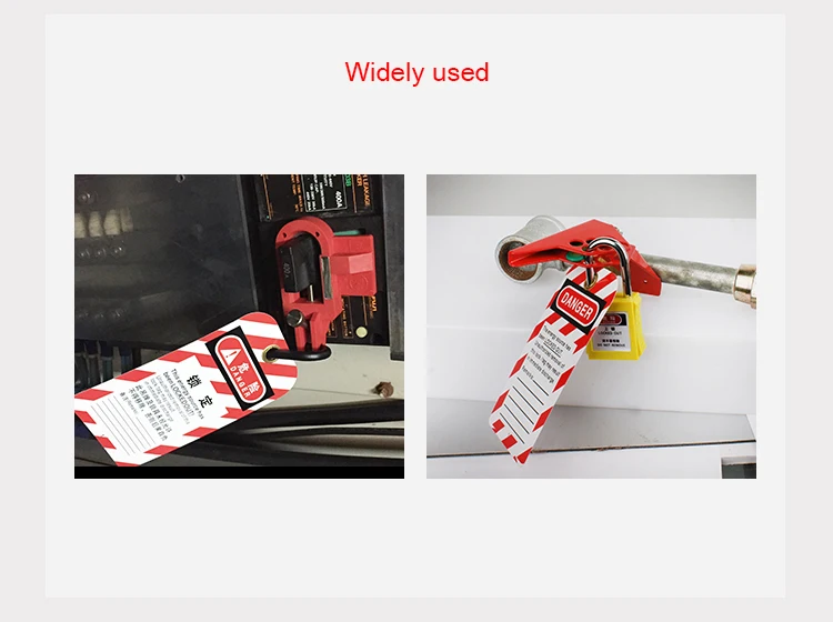 Rewritable Safety tags from laminated PVC Suitable to Overhaul of lockout-tagout equipment