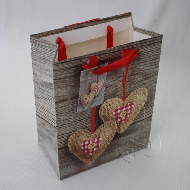 design custom gift bag made by paper printed with personal logo