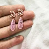 wholesale factory new design fashion jewelry crystal charm bridesmaid earrings