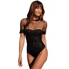 elegant French style solid see throught pearls swimming wear