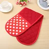 oem cheap 100 cotton polyester printed double oven glove