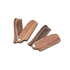 Beard Comb Wooden Amoora Folding Wood Beard Comb Wholesale
