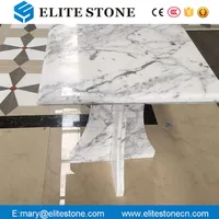 Bianco Carrara White Square Marble Top