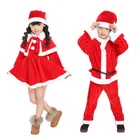 Hot sale custom children unisex santa claus costume