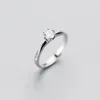 Simple Design Engagement Ring Silver Jewellery Wedding Ring 925 Sterling Silver Ring For Girl