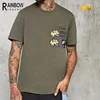 China Custom Men Short Sleeves T Shirt With Embroidered Patches