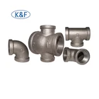 CE ASME B16.3 black malleable iron pipe fitting for air