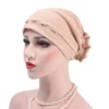 Zakiyyah 55-9-1 Hot Sale Muslim Women Caps in Elegant Design with Pearl Decoration Cotton Hats Wholesale