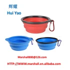 Collapsible pet bowl portable silicone pet bowl portable folding travel pet dog bowl
