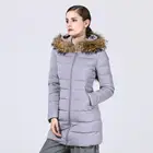 TANBOER Women's Down Jacket office lady fashion outwear warm winter jackets polyetster hooded long female coats TD3678