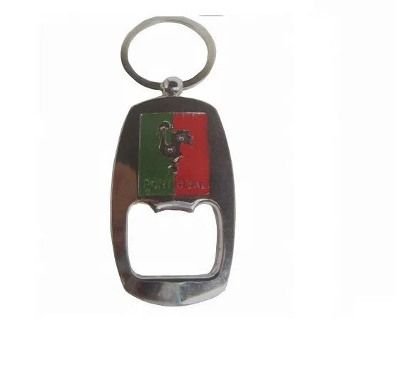 Móc chìa khóa kim loại tùy chỉnh Portugal souvenir