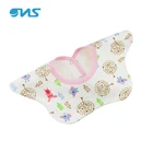 Baby Bibs Bandana Infant Cotton Fabric Flower Detachable Collar