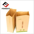 Factory supplies flat bottom garbage paper bag, disposable paper bag