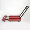 Feel comfortable 6 wheels extended chassis hydraulic hand lift trolley folding hand truck