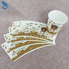 6oz Wholesale Custom Printed single wall flexo printing food grade paper cup fan
