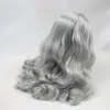 Blythe icy doll wig only rbl scalp and dome grey silver yellow hair