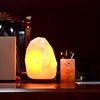 Cheap price raw lamp salt rock release negative ions salt lamp with wooden base dimmer cord and incandescent bulb