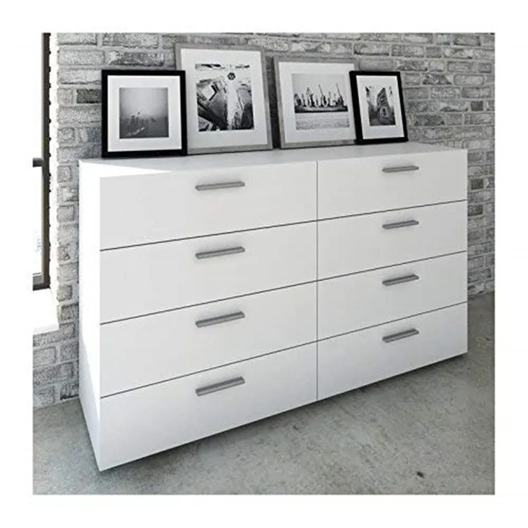 8 Wood White Shallow Chest Of Drawer View Shallow Chest Of