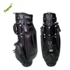 Brown PU Leather 14 Way Divider Golf Cart Bag For Man Travel Golf Bag