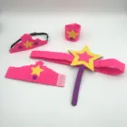 PRINCESS MASK - Costume play set, Belt, Arm Cuffs set for kids Masquerade Party Cosplay