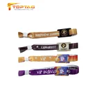 Custom Logo NFC Paper/PVC Wristband one time use disposable rfid wristband events bracelet